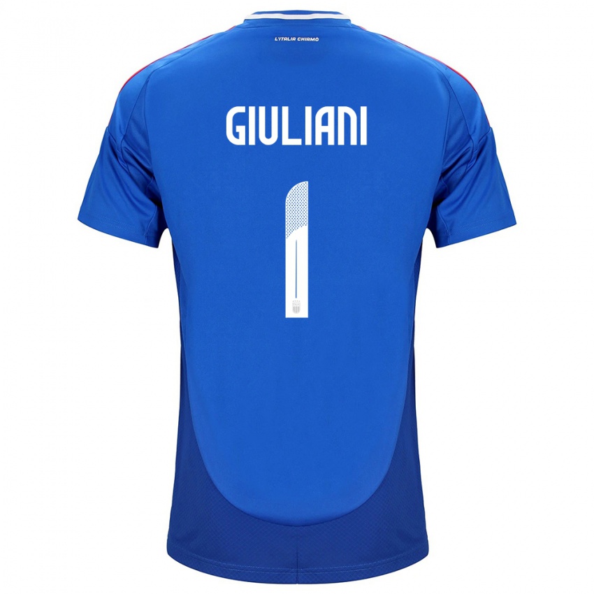 Herren Italien Laura Giuliani #1 Blau Heimtrikot Trikot 24-26 T-Shirt Schweiz