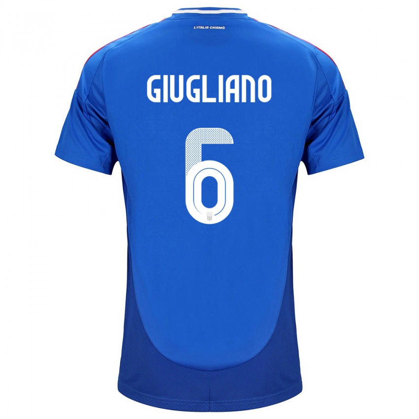 Herren Italien Manuela Giugliano #6 Blau Heimtrikot Trikot 24-26 T-Shirt Schweiz