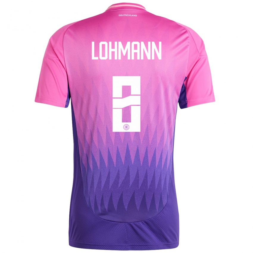 Homme Maillot Allemagne Sydney Lohmann #8 Rose-Mauve Tenues Extérieur 24-26 T-Shirt Suisse