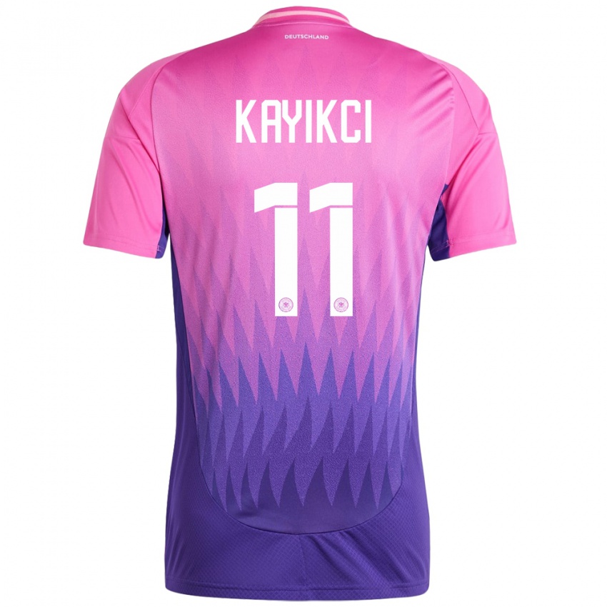 Herren Deutschland Hasret Kayikci #11 Pink Lila Auswärtstrikot Trikot 24-26 T-Shirt Schweiz