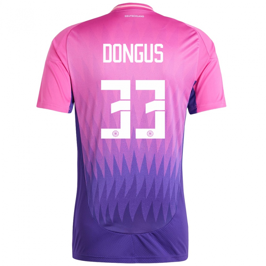 Herren Deutschland Fabienne Dongus #33 Pink Lila Auswärtstrikot Trikot 24-26 T-Shirt Schweiz