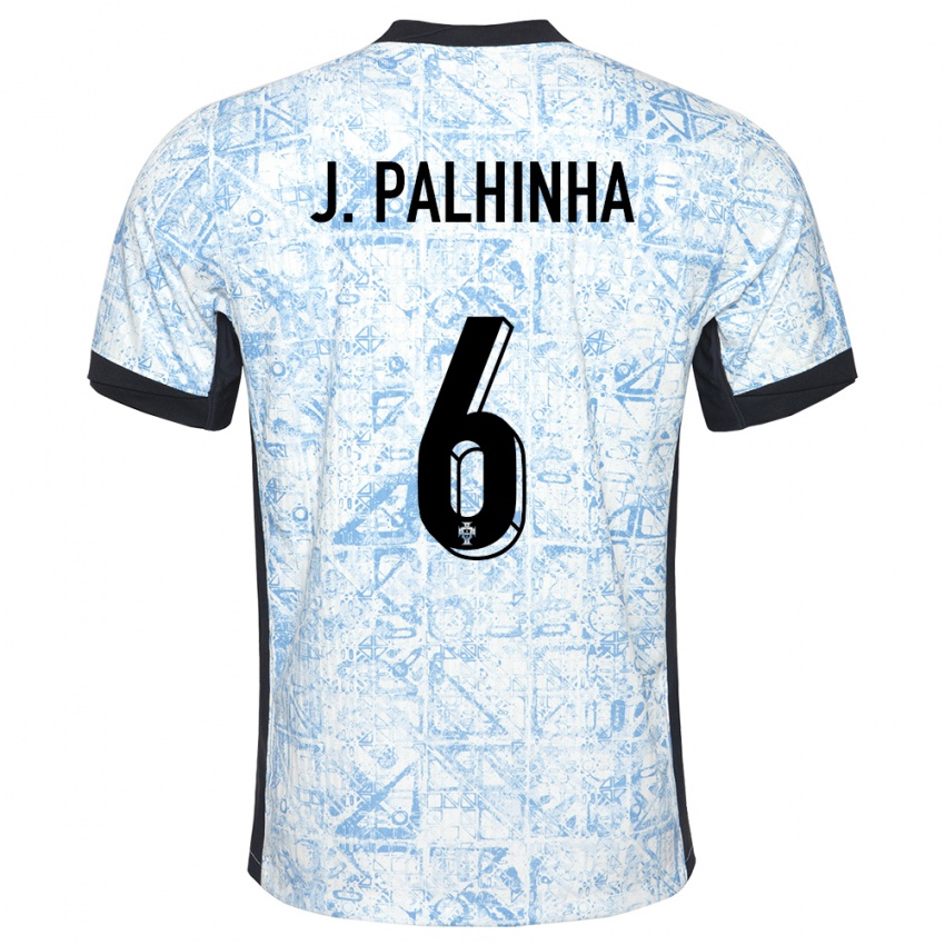 Herren Portugal Joao Palhinha #6 Cremeblau Auswärtstrikot Trikot 24-26 T-Shirt Schweiz