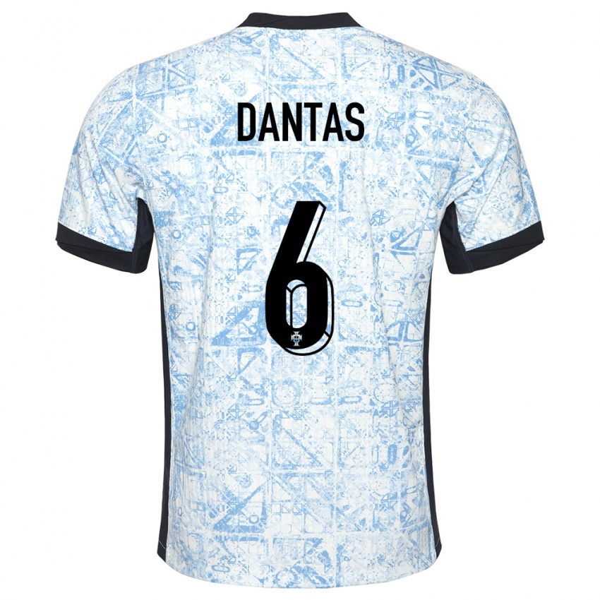Herren Portugal Tiago Dantas #6 Cremeblau Auswärtstrikot Trikot 24-26 T-Shirt Schweiz