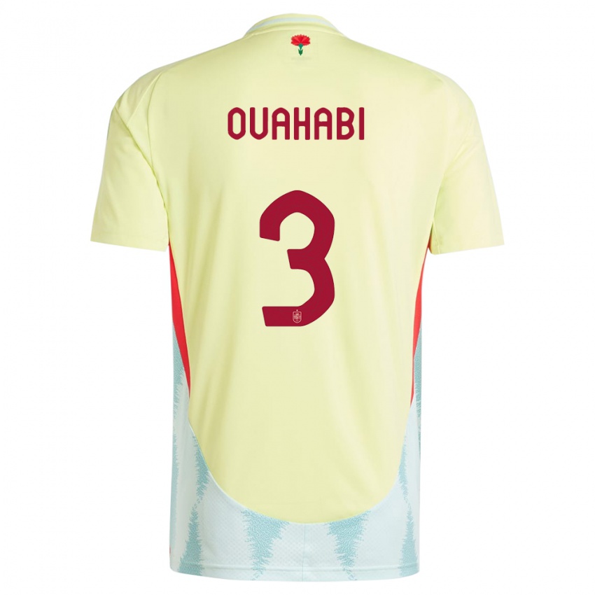 Herren Spanien Leila Ouahabi #3 Gelb Auswärtstrikot Trikot 24-26 T-Shirt Schweiz