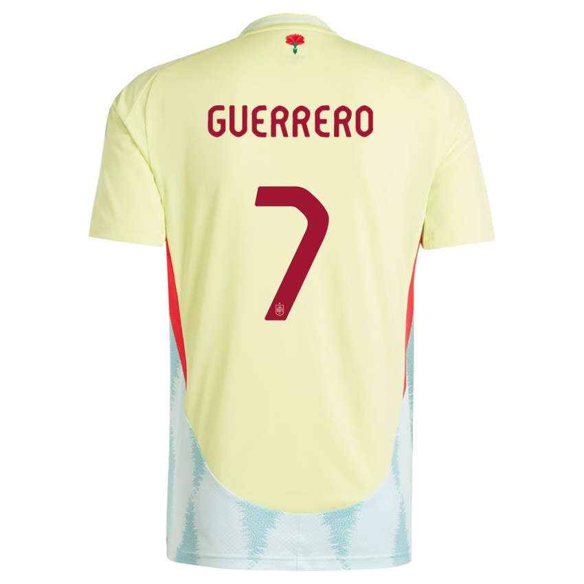 Herren Spanien Irene Guerrero #7 Gelb Auswärtstrikot Trikot 24-26 T-Shirt Schweiz