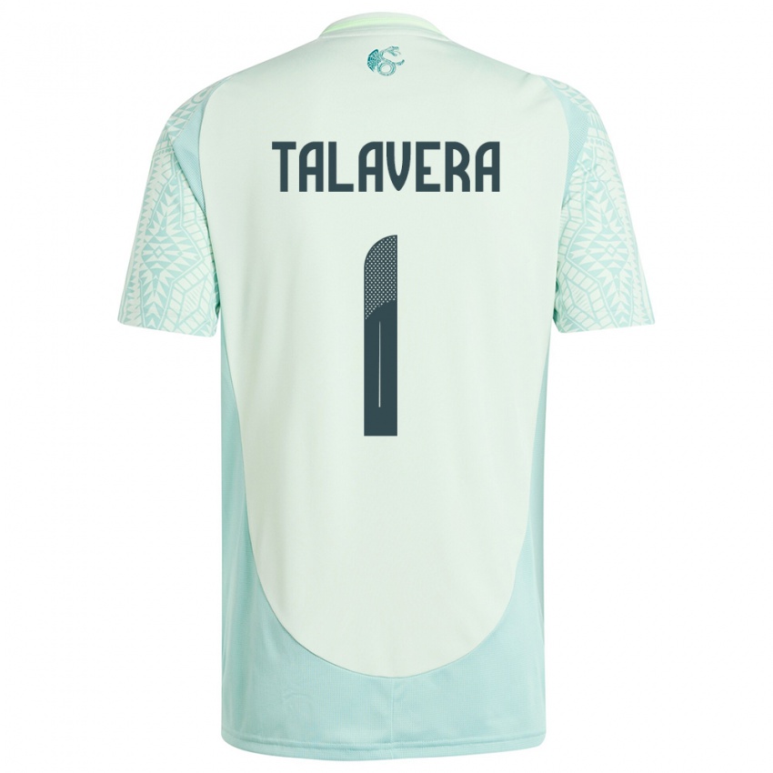 Herren Mexiko Alfredo Talavera #1 Leinengrün Auswärtstrikot Trikot 24-26 T-Shirt Schweiz
