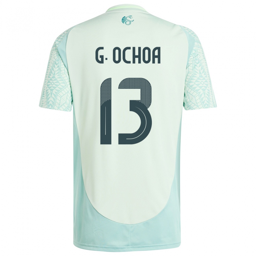 Herren Mexiko Guillermo Ochoa #13 Leinengrün Auswärtstrikot Trikot 24-26 T-Shirt Schweiz