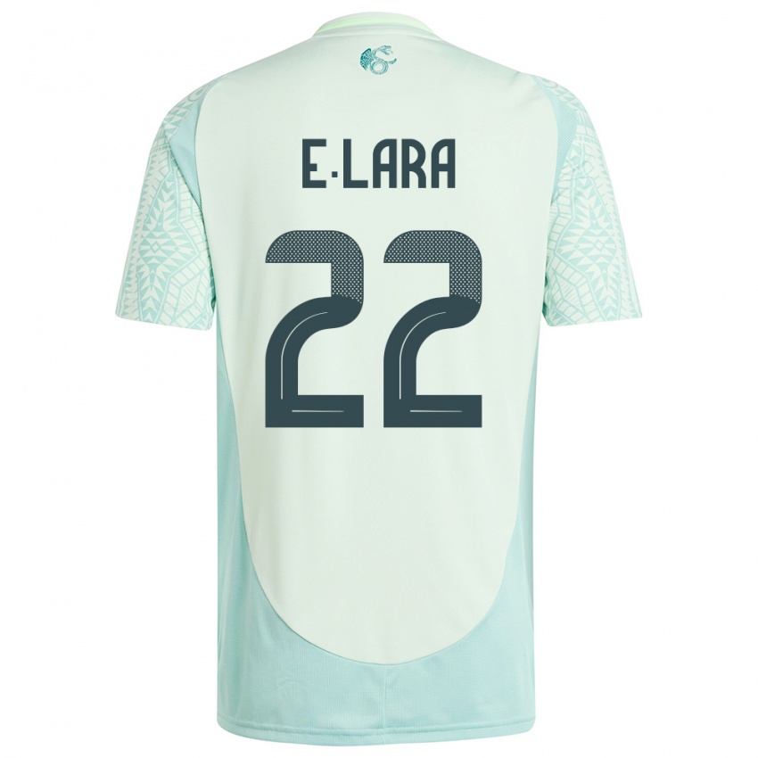 Herren Mexiko Emilio Lara #22 Leinengrün Auswärtstrikot Trikot 24-26 T-Shirt Schweiz