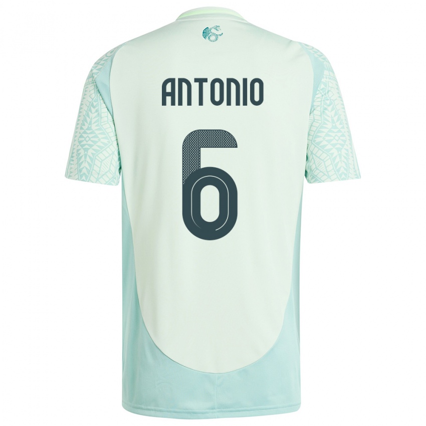 Herren Mexiko Nancy Antonio #6 Leinengrün Auswärtstrikot Trikot 24-26 T-Shirt Schweiz
