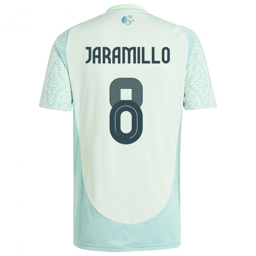 Herren Mexiko Carolina Jaramillo #8 Leinengrün Auswärtstrikot Trikot 24-26 T-Shirt Schweiz