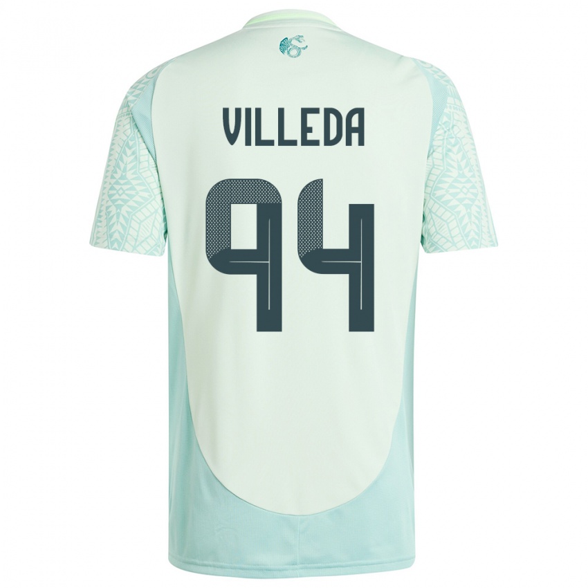 Herren Mexiko Melany Villeda #94 Leinengrün Auswärtstrikot Trikot 24-26 T-Shirt Schweiz