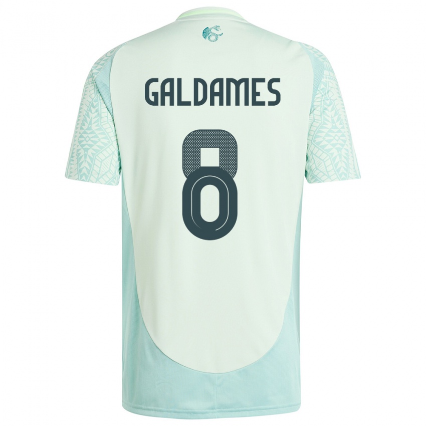 Herren Mexiko Benjamin Galdames #8 Leinengrün Auswärtstrikot Trikot 24-26 T-Shirt Schweiz