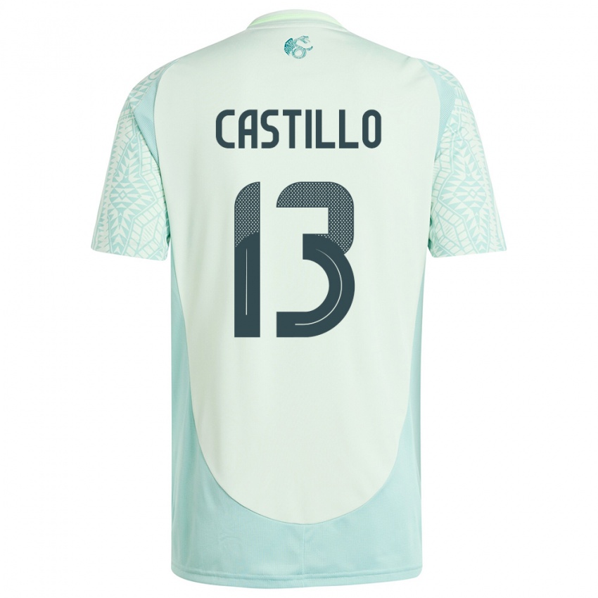 Herren Mexiko Jose Castillo #13 Leinengrün Auswärtstrikot Trikot 24-26 T-Shirt Schweiz