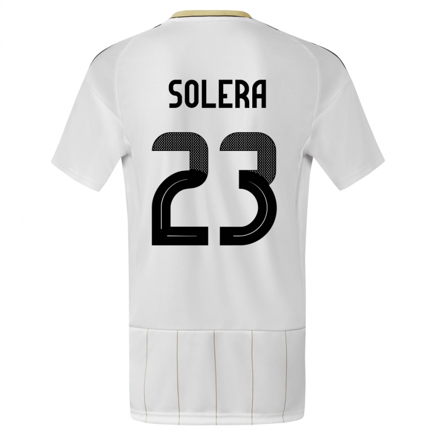 Herren Costa Rica Daniela Solera #23 Weiß Auswärtstrikot Trikot 24-26 T-Shirt Schweiz