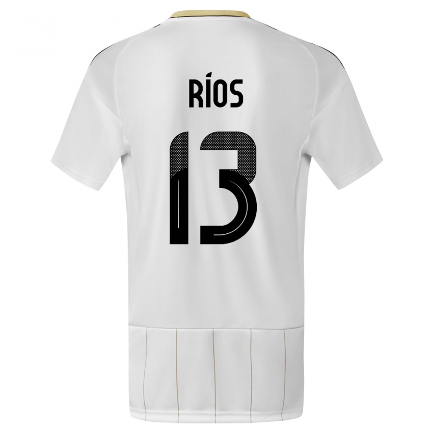 Herren Costa Rica Keral Rios #13 Weiß Auswärtstrikot Trikot 24-26 T-Shirt Schweiz