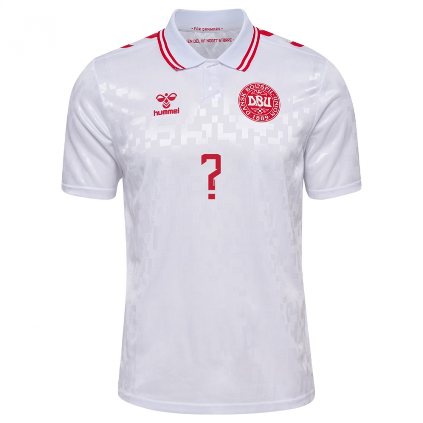 Herren Dänemark Amin Chiakha #0 Weiß Auswärtstrikot Trikot 24-26 T-Shirt Schweiz