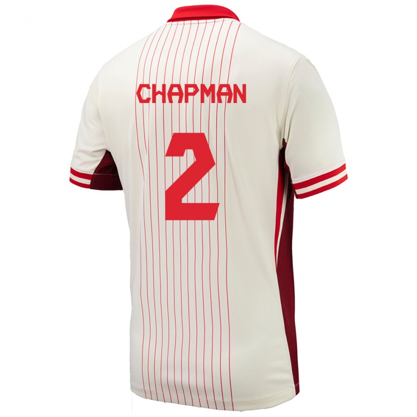Homme Maillot Canada Allysha Chapman #2 Blanc Tenues Extérieur 24-26 T-Shirt Suisse