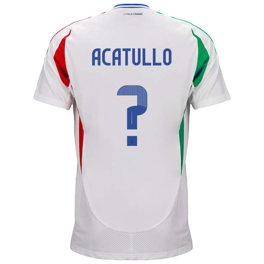 Herren Italien Cristian Acatullo #0 Weiß Auswärtstrikot Trikot 24-26 T-Shirt Schweiz