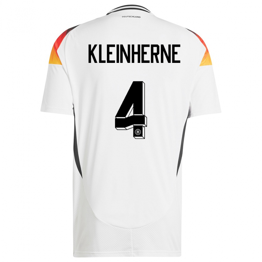 Damen Deutschland Sophia Kleinherne #4 Weiß Heimtrikot Trikot 24-26 T-Shirt Schweiz