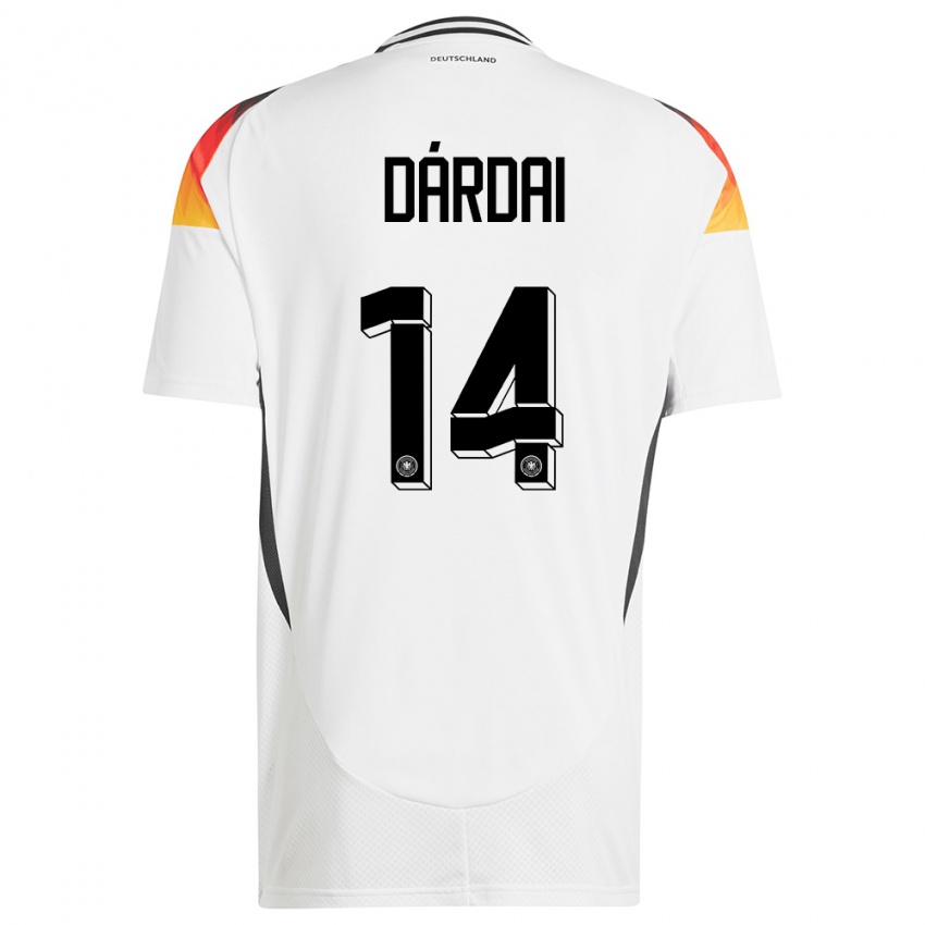 Damen Deutschland Marton Dardai #14 Weiß Heimtrikot Trikot 24-26 T-Shirt Schweiz