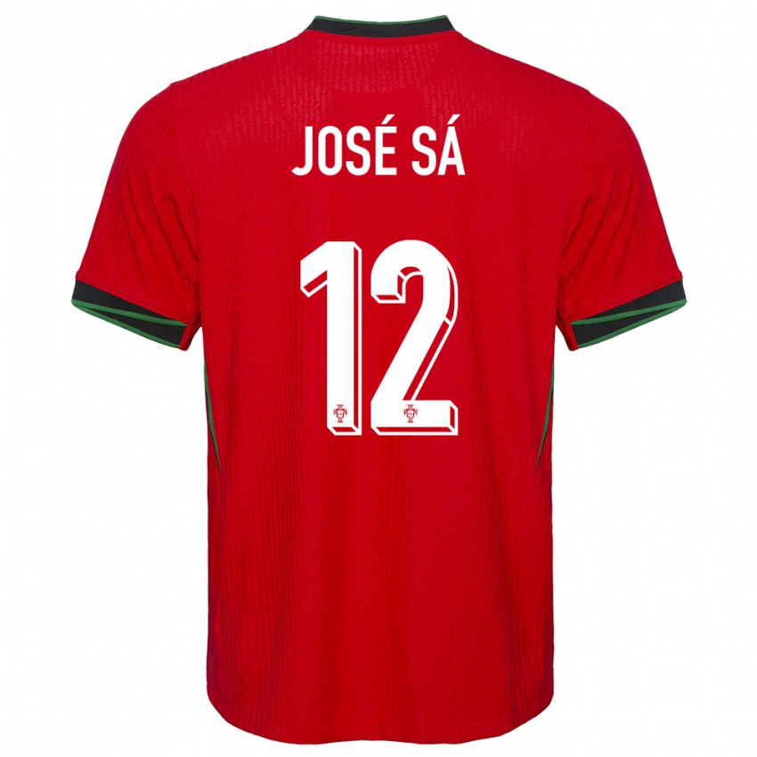 Damen Portugal Jose Sa #12 Rot Heimtrikot Trikot 24-26 T-Shirt Schweiz