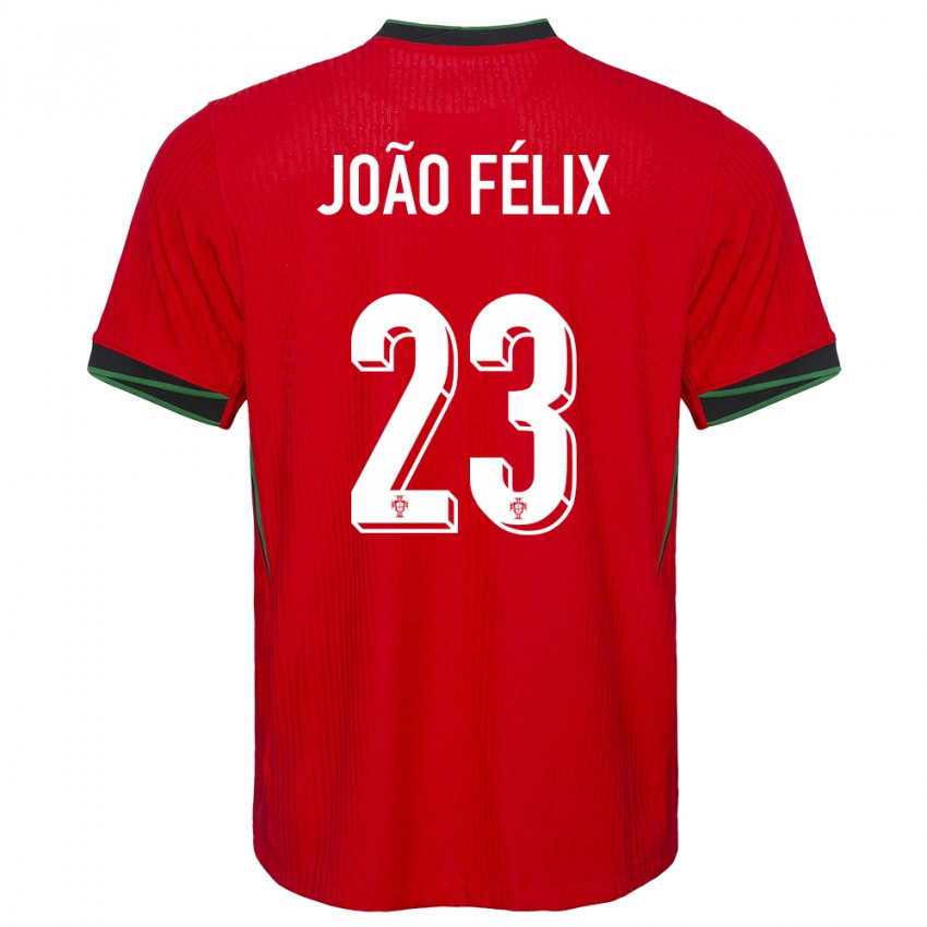 Damen Portugal Joao Felix #23 Rot Heimtrikot Trikot 24-26 T-Shirt Schweiz