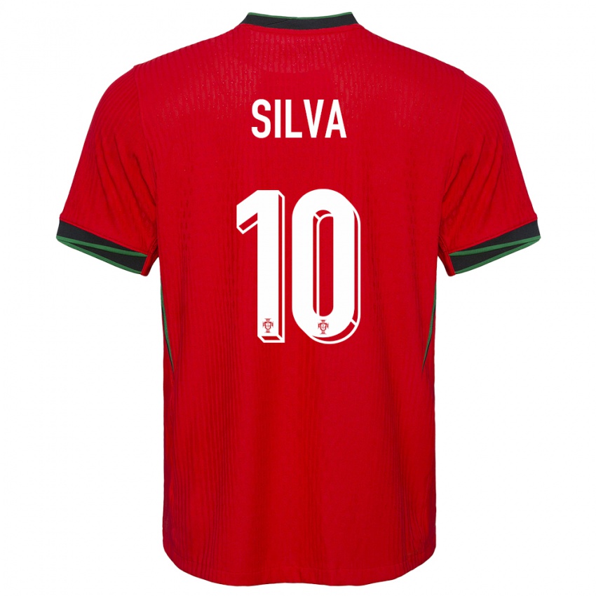 Damen Portugal Jessica Silva #10 Rot Heimtrikot Trikot 24-26 T-Shirt Schweiz
