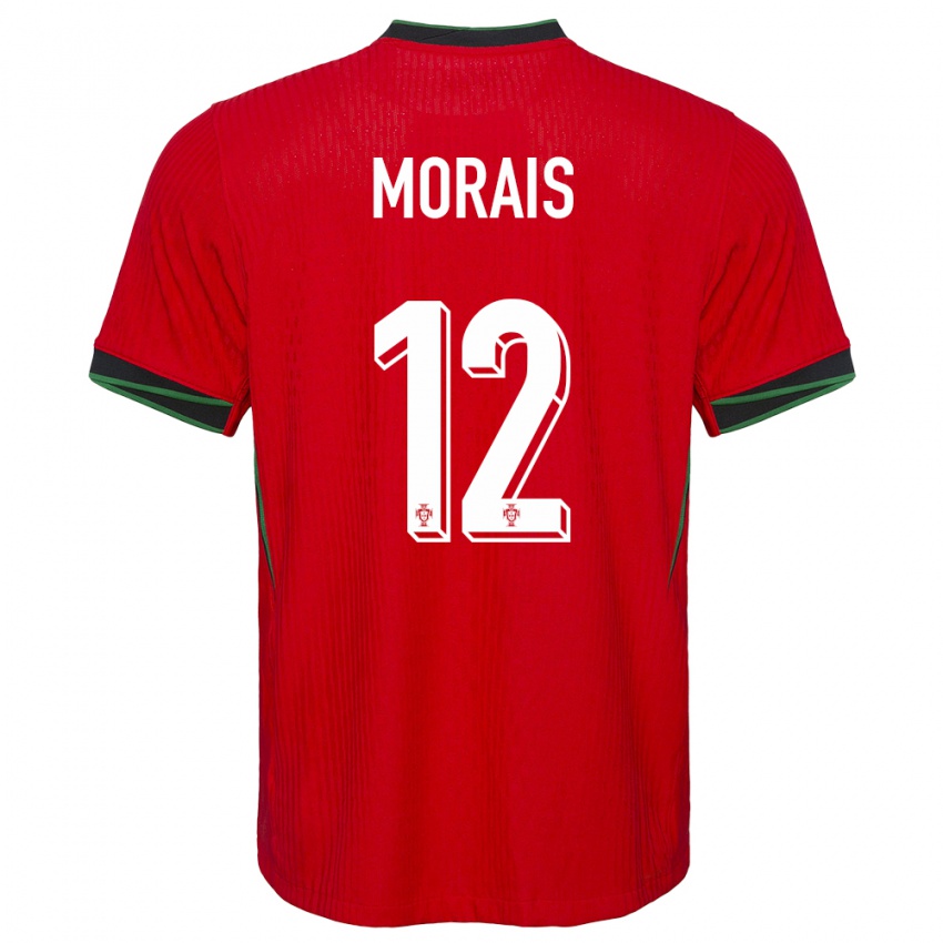 Damen Portugal Patricia Morais #12 Rot Heimtrikot Trikot 24-26 T-Shirt Schweiz