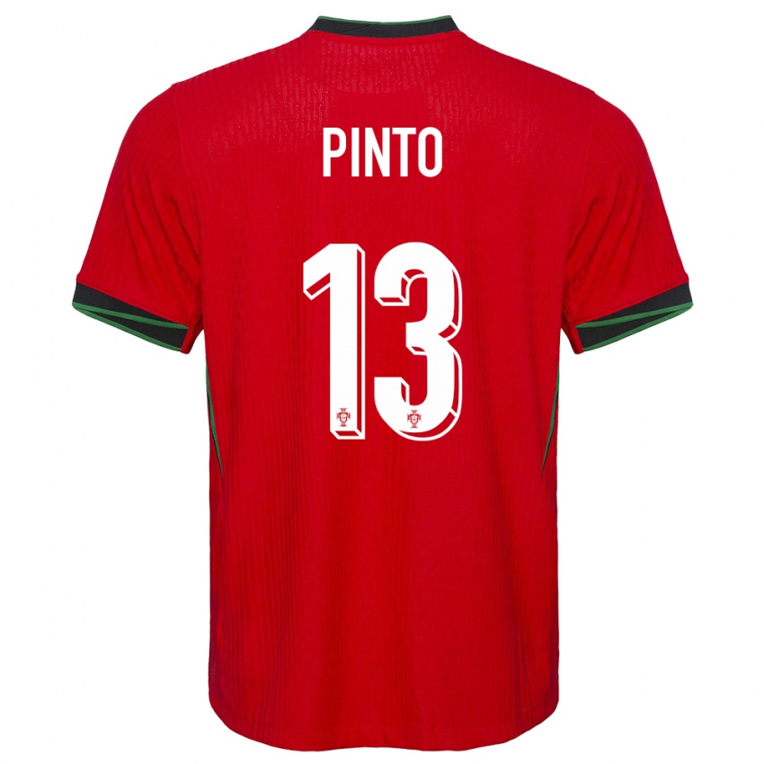 Damen Portugal Fatima Pinto #13 Rot Heimtrikot Trikot 24-26 T-Shirt Schweiz