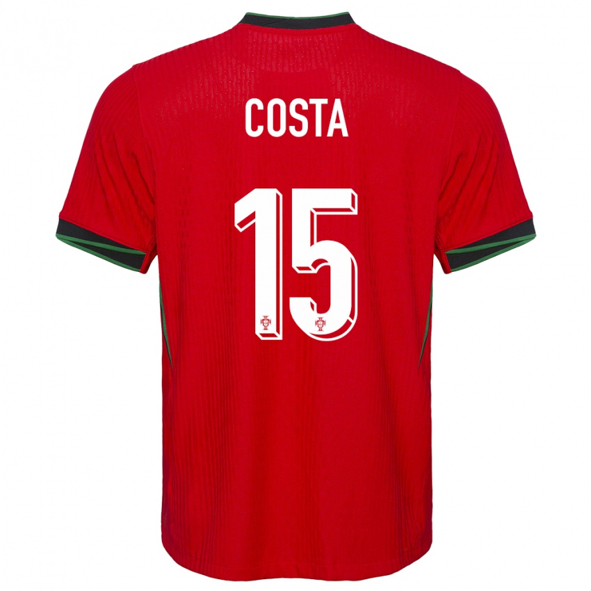Damen Portugal Carole Costa #15 Rot Heimtrikot Trikot 24-26 T-Shirt Schweiz