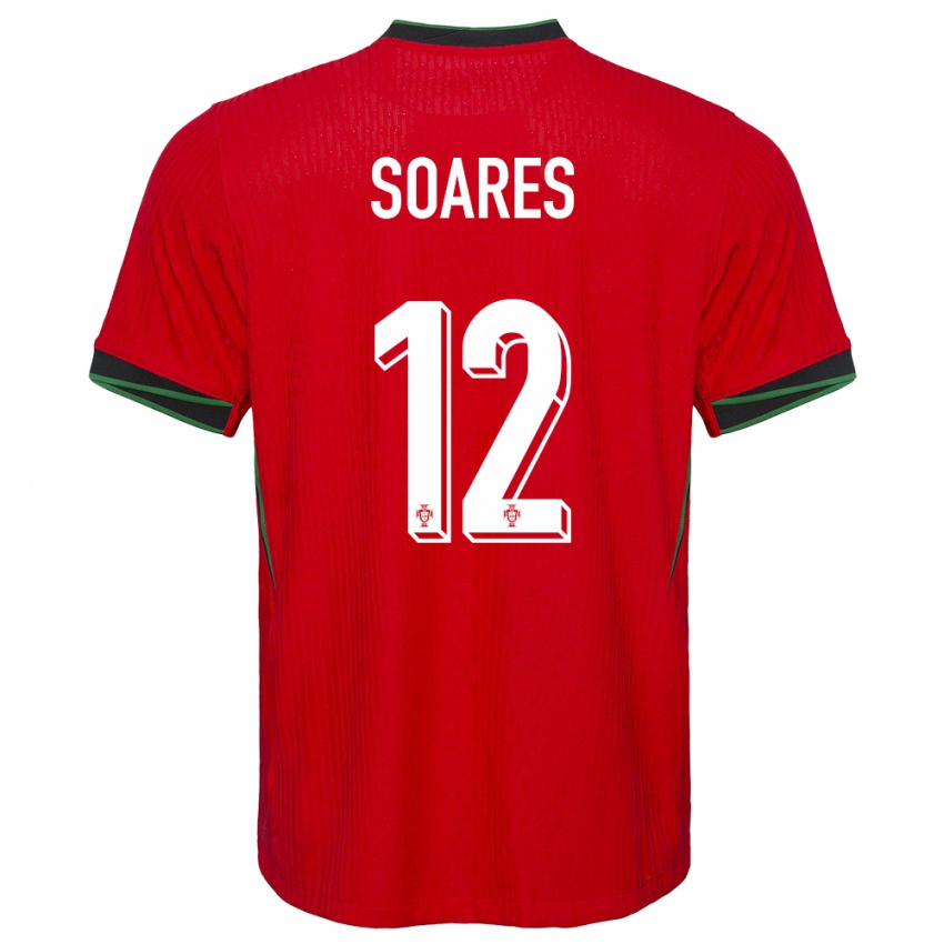 Damen Portugal Samuel Soares #12 Rot Heimtrikot Trikot 24-26 T-Shirt Schweiz
