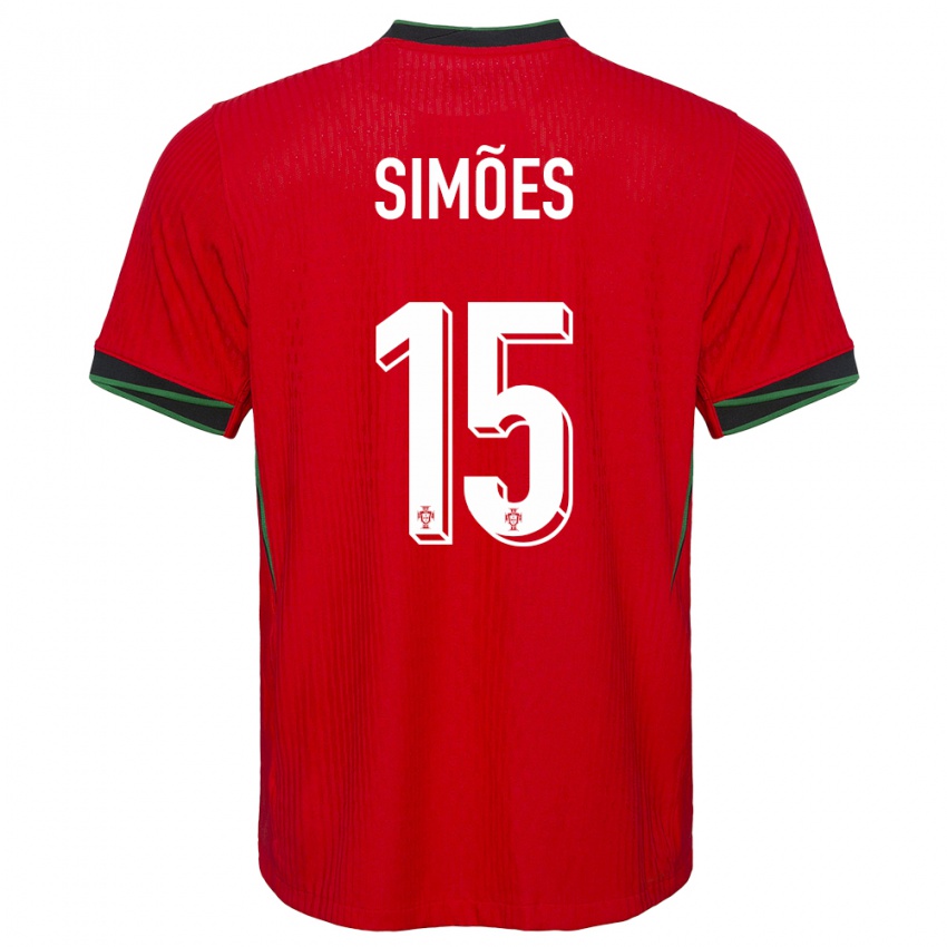 Damen Portugal Joao Simoes #15 Rot Heimtrikot Trikot 24-26 T-Shirt Schweiz