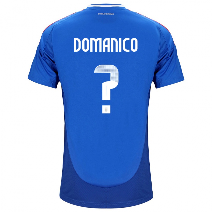 Damen Italien Saverio Domanico #0 Blau Heimtrikot Trikot 24-26 T-Shirt Schweiz
