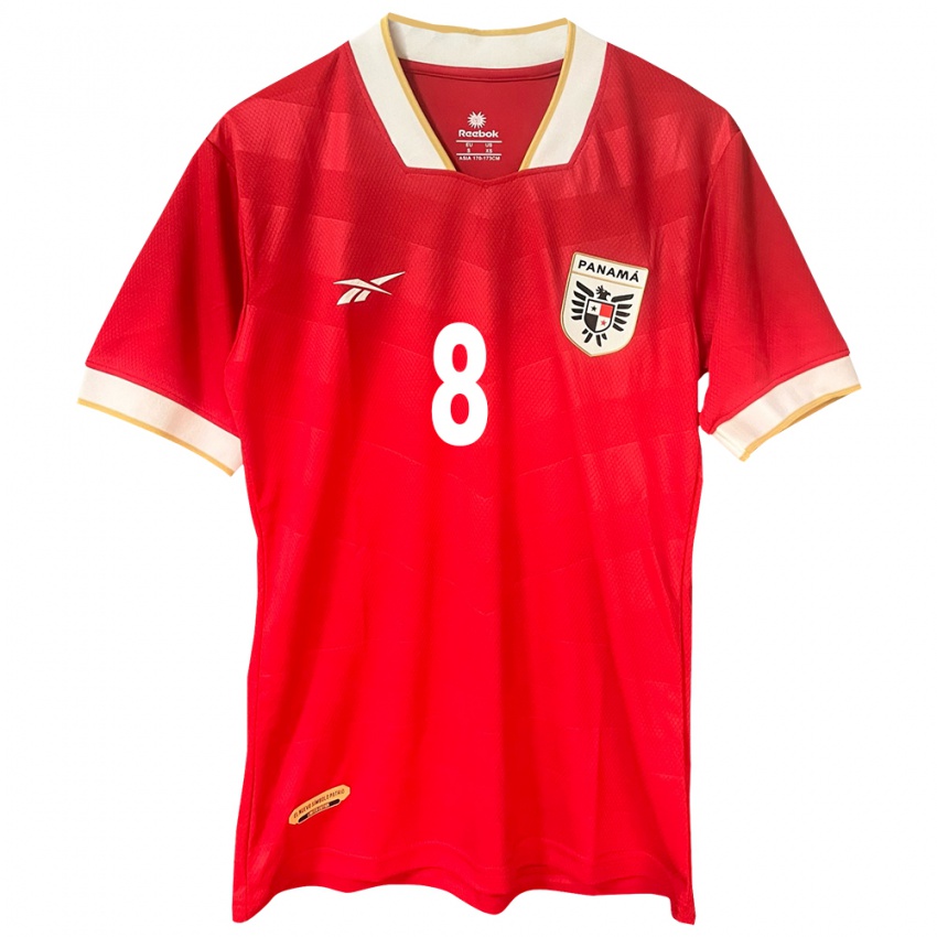 Damen Panama Aldair Marta #8 Rot Heimtrikot Trikot 24-26 T-Shirt Schweiz
