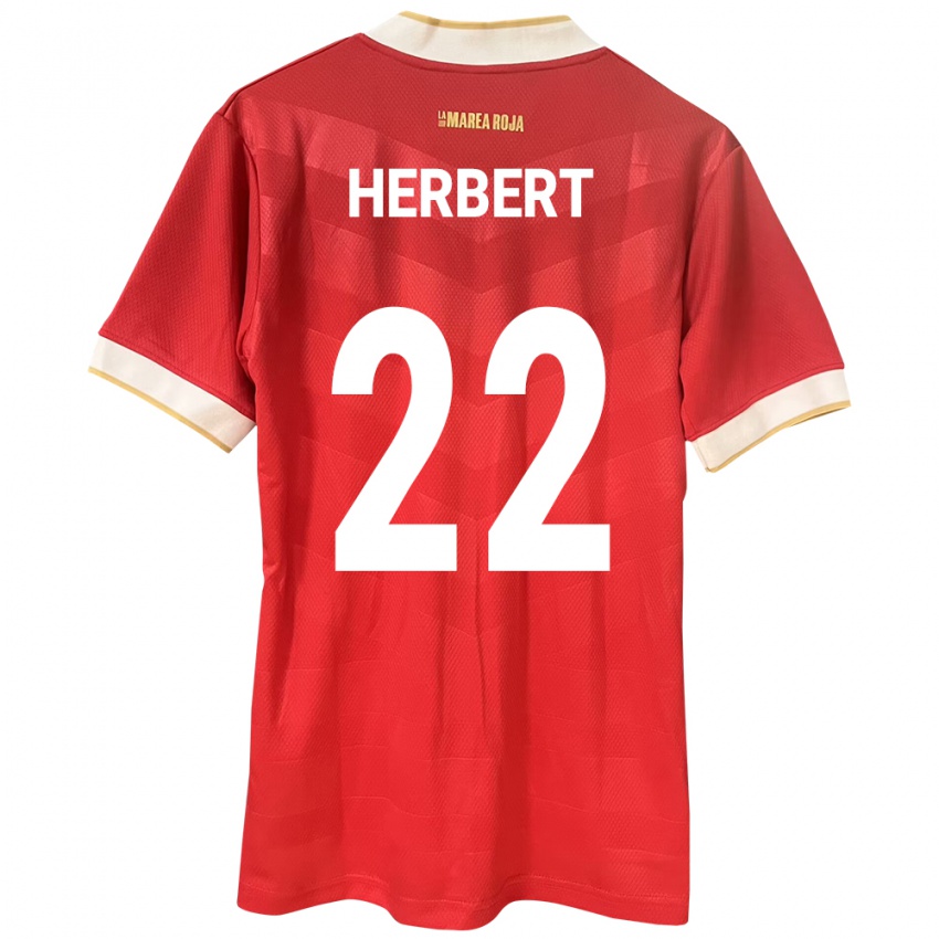 Damen Panama Antony Herbert #22 Rot Heimtrikot Trikot 24-26 T-Shirt Schweiz