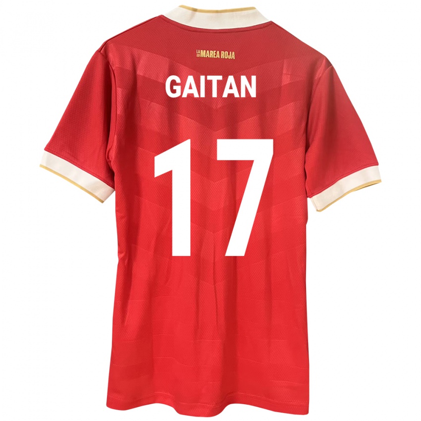 Damen Panama Luis Gaitán #17 Rot Heimtrikot Trikot 24-26 T-Shirt Schweiz