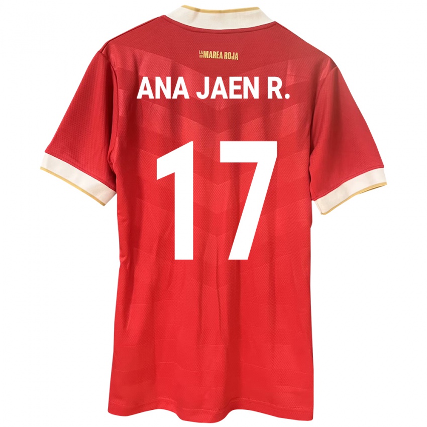 Damen Panama Ana Jaén Rodríguez #17 Rot Heimtrikot Trikot 24-26 T-Shirt Schweiz