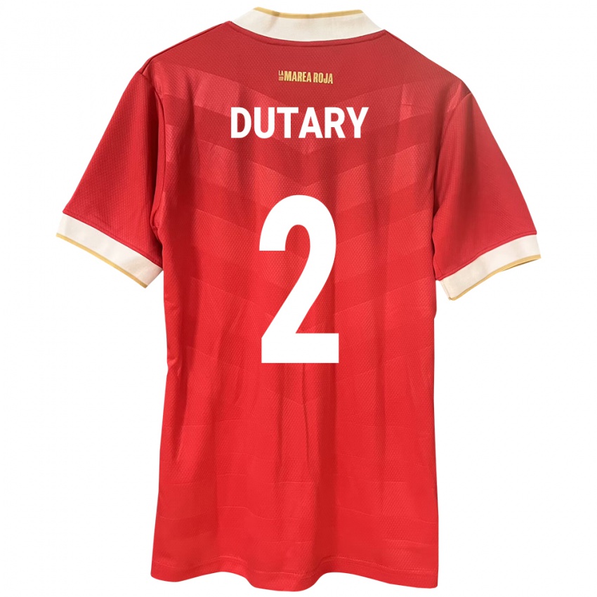 Damen Panama Claudia Dutary #2 Rot Heimtrikot Trikot 24-26 T-Shirt Schweiz