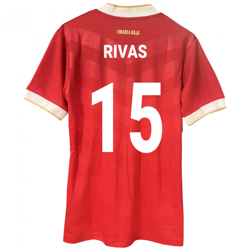 Damen Panama Karla Rivas #15 Rot Heimtrikot Trikot 24-26 T-Shirt Schweiz