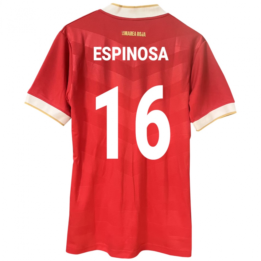 Damen Panama Rebeca Espinosa #16 Rot Heimtrikot Trikot 24-26 T-Shirt Schweiz