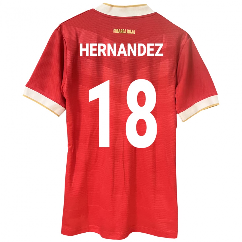 Damen Panama Erika Hernández #18 Rot Heimtrikot Trikot 24-26 T-Shirt Schweiz