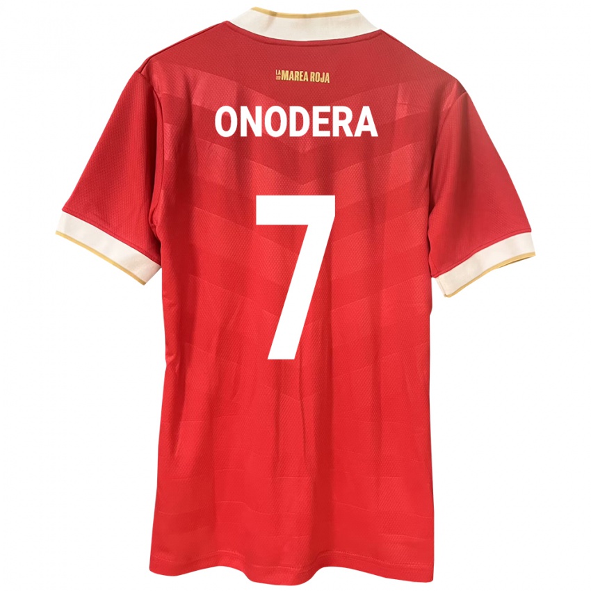Damen Panama Alison Onodera #7 Rot Heimtrikot Trikot 24-26 T-Shirt Schweiz