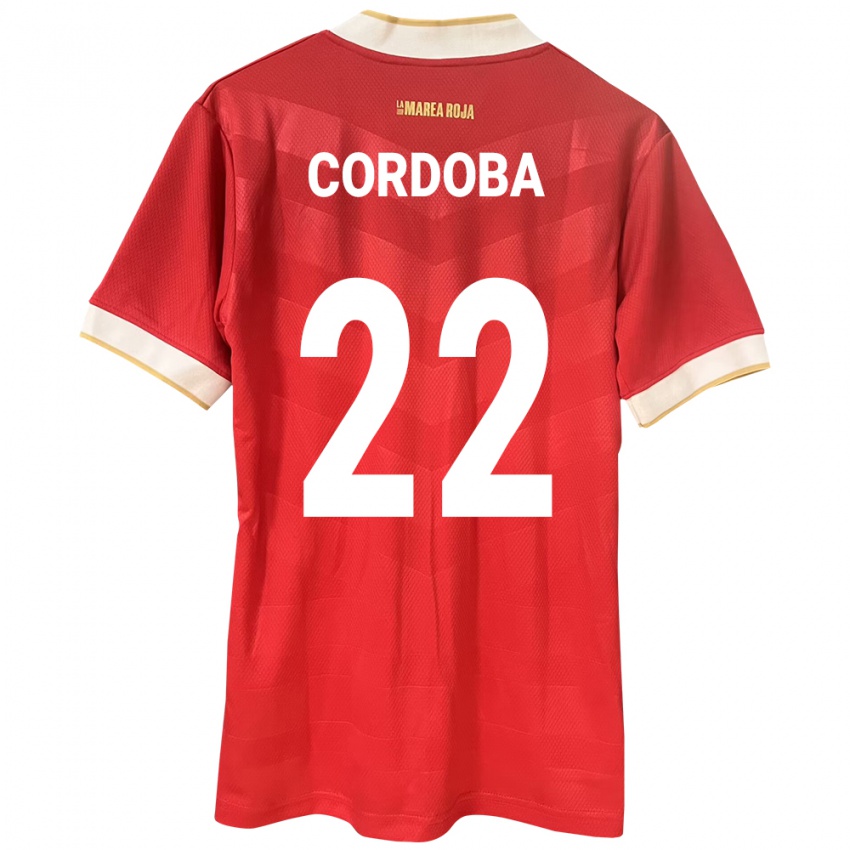 Damen Panama Farissa Córdoba #22 Rot Heimtrikot Trikot 24-26 T-Shirt Schweiz