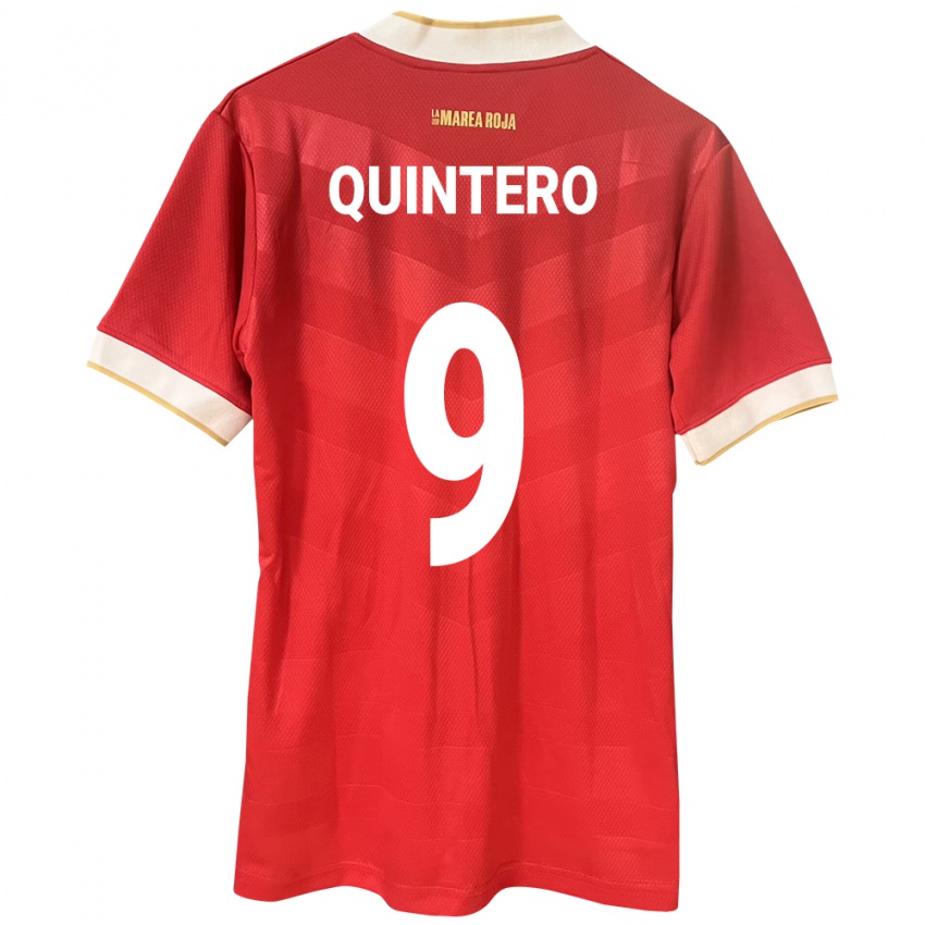Damen Panama Ana Quintero #9 Rot Heimtrikot Trikot 24-26 T-Shirt Schweiz