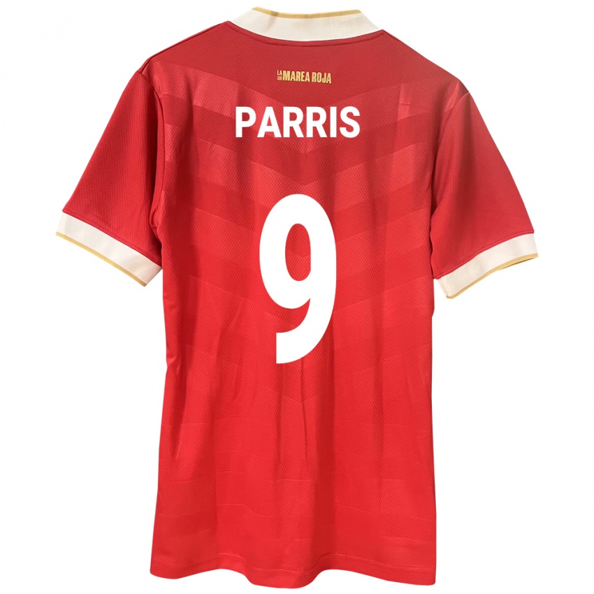 Damen Panama Katherine Parris #9 Rot Heimtrikot Trikot 24-26 T-Shirt Schweiz