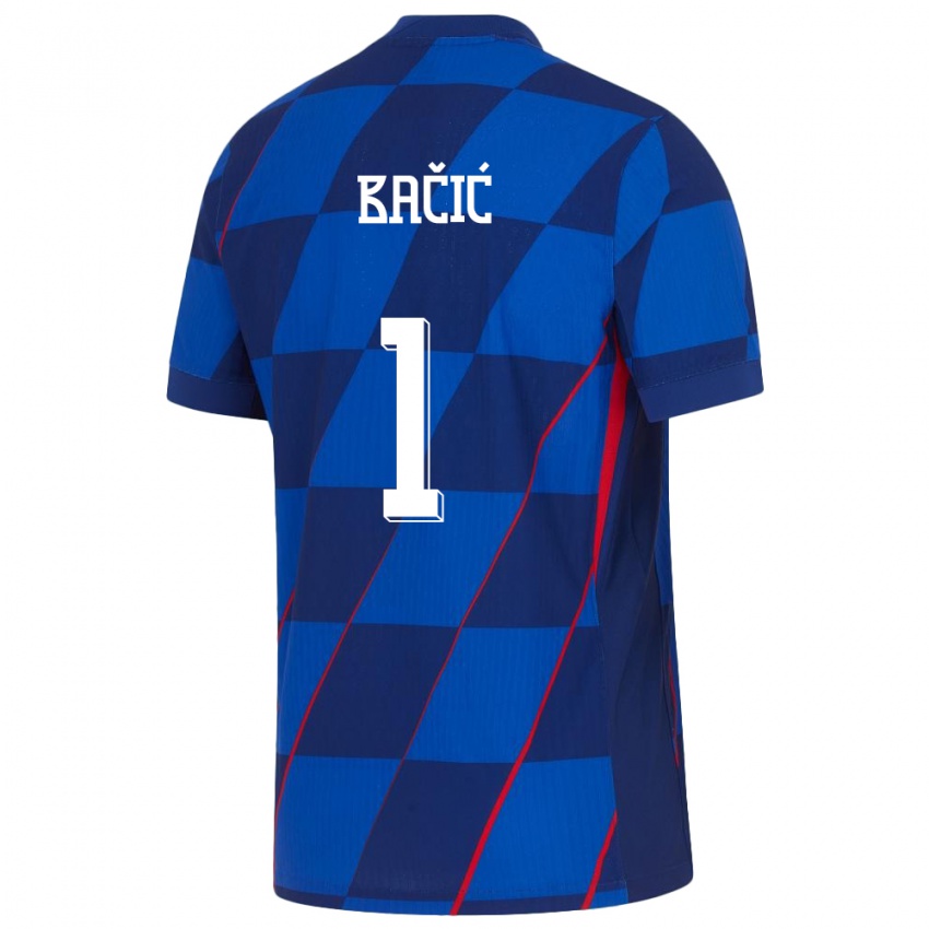 Damen Kroatien Doris Bacic #1 Blau Auswärtstrikot Trikot 24-26 T-Shirt Schweiz
