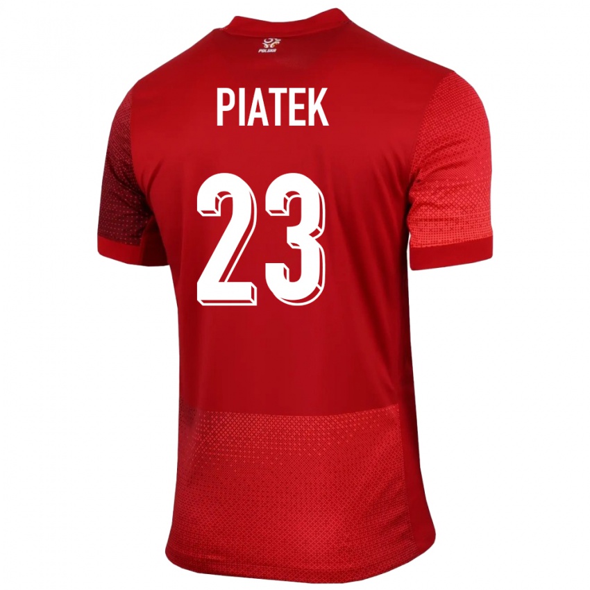 Damen Polen Krzysztof Piatek #23 Rot Auswärtstrikot Trikot 24-26 T-Shirt Schweiz