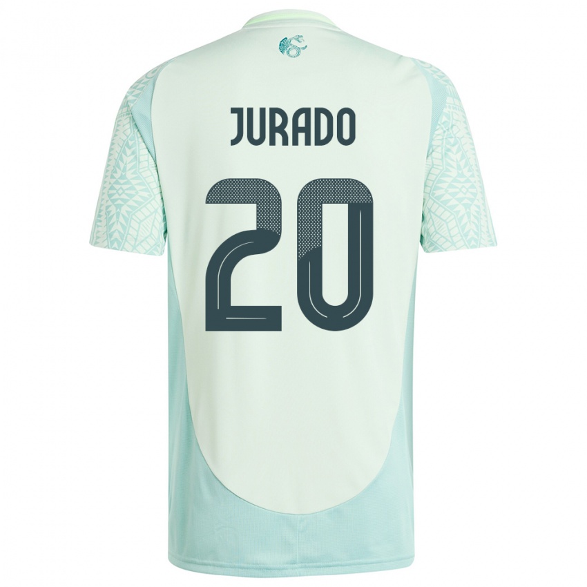 Damen Mexiko Heriberto Jurado #20 Leinengrün Auswärtstrikot Trikot 24-26 T-Shirt Schweiz
