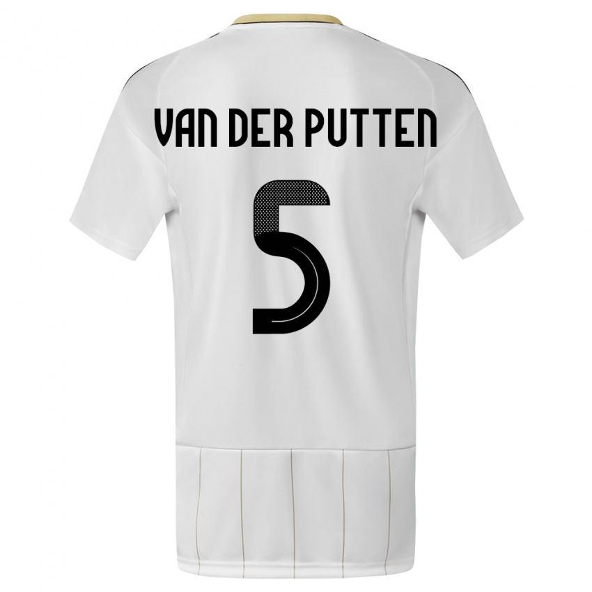 Damen Costa Rica Santiago Van Der Putten #5 Weiß Auswärtstrikot Trikot 24-26 T-Shirt Schweiz