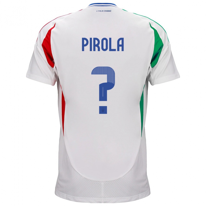 Damen Italien Lorenzo Pirola #0 Weiß Auswärtstrikot Trikot 24-26 T-Shirt Schweiz